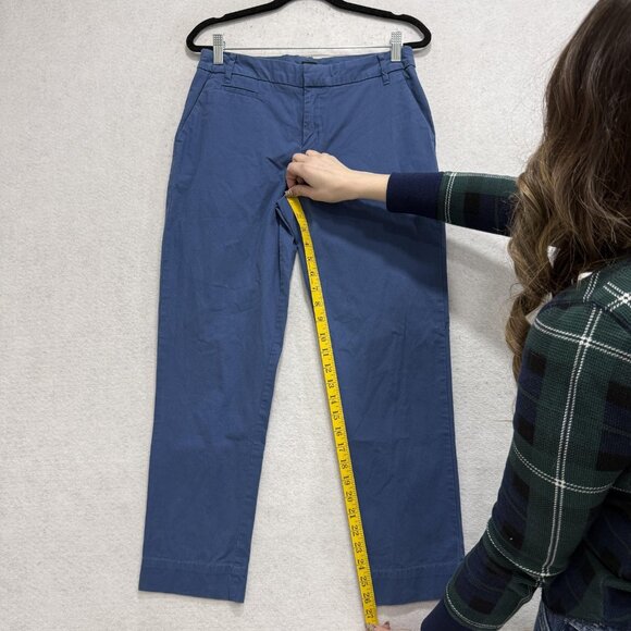 Patagonia Pants Womens 6 Blue Organic Cotton Twill Chino Straight Leg Stretch - Picture 10 of 12